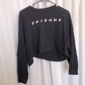 Friends crop top black